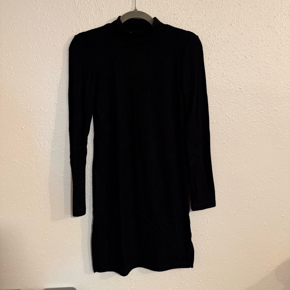 Mini Black Long Sleeve Dress